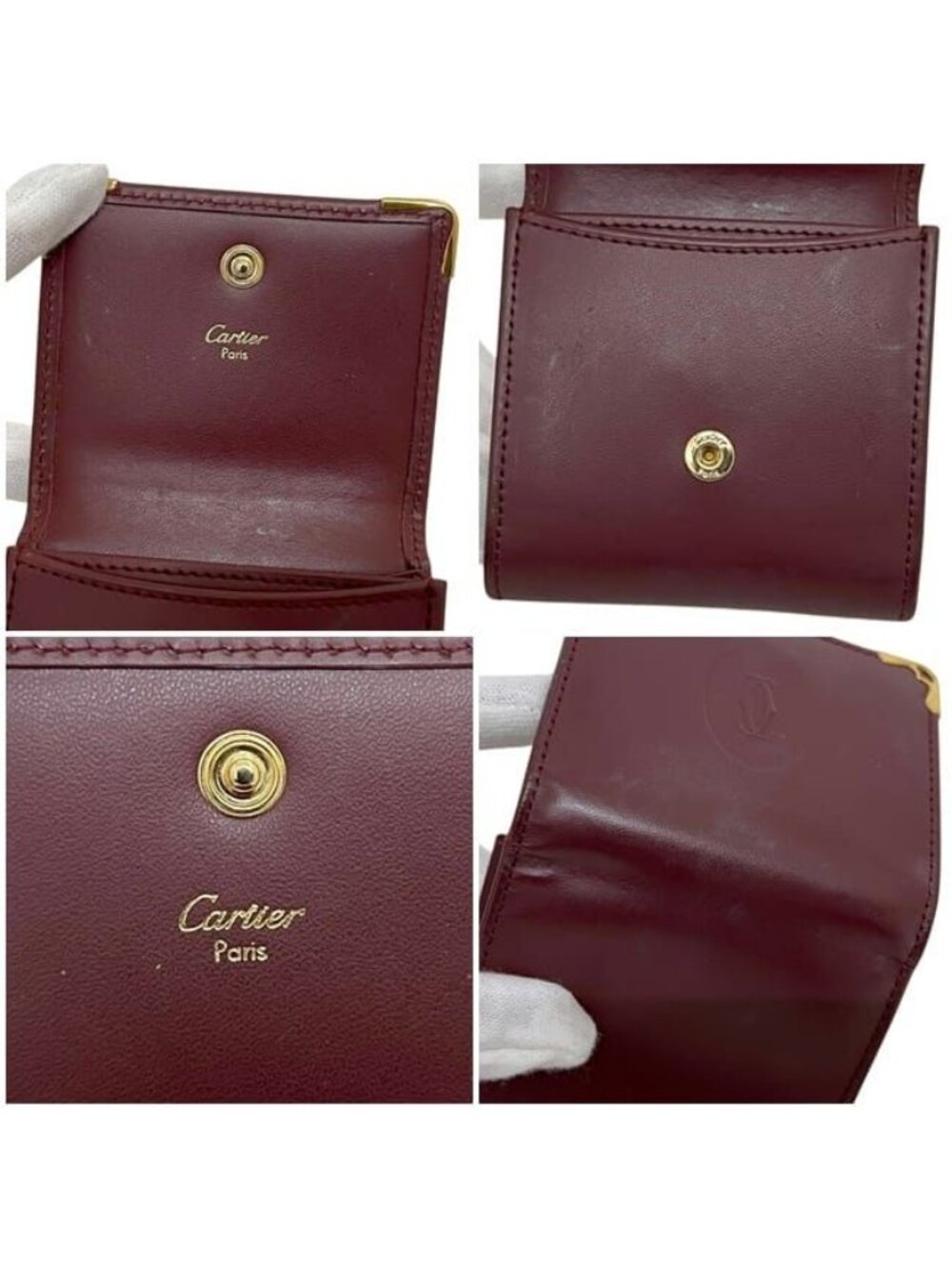 Cartier Coin Case Bordeaux Must Purse - Picture 3 of 10